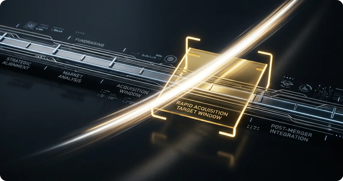Holographic render representing rapid acquisition timelines